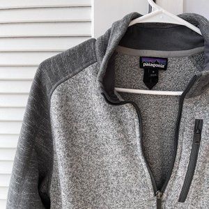 Patagonia Men's Quarter Zip Sweater (Heather Grey, Size M)